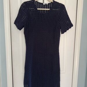 GAP Navy Crochet Mini Dress